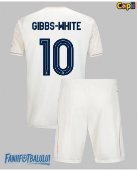 Nottingham Forest Morgan Gibbs-White #10 Echipament de Fotbal Replică 2025-26 Copii Deplasare (+ Șorturi)